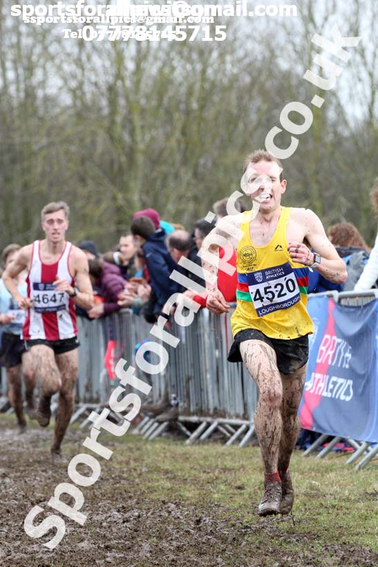 Senior mens 2018 British Inter Counties Cross Country Champs., Prestwold Hall, Loughborough. Photo: David T. Hewitson/Sports for All Pics